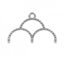Cymbal ™ DQ metaal eindstuk Skaloti III voor 11/0 kralen - Antiek zilver
